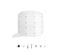 VEVOR Bouclier de Batterie, 61x152,4 cm, Barrière Sonore de Tambour Portable en Acrylique, avec Charnières en Alliage de Zinc et Déflecteurs, pour Salles de Concert, Festivals de Musique, Entraînement