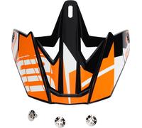 Bouclier de casque SHOT FURIOUS SQUAD avec vis orange-noir-blanc