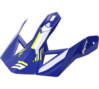 Bouclier de casque SHOT LITE FURY avec vis bleu marine brillant-jaune fluo