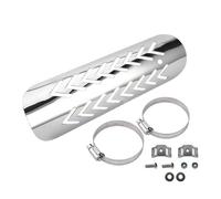 Bouclier De Chaleur D'échappement Moto - De Chaleur Silencieux Avec Pince | Bouclier De Chaleur De Tuyau D'échappement De Moto Universel | Abrasion De Test, Accessoires De Moto Non