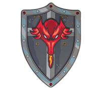 Bouclier de chevalier dragon en mousse gris TU