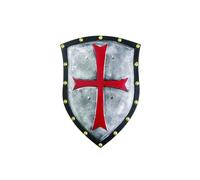 Bouclier de chevalier templier - P'TIT Clown - RE15237 - Argenté - Adulte - Mixte