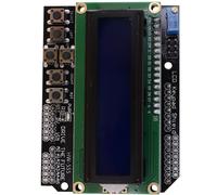 Bouclier de clavier Lcd Lcd1602, Module d'affichage pour Arduino Atmega328 Atmega2560 Raspberry Pi Uno, écran bleu ondulé, 1 pièces, 1602