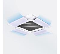 Bouclier de climatisation réglable, déflecteur de climatiseur central, installation facile pour empêcher l'air froid de souffler directement.