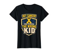 Bouclier de Courage Hey Cancer You Picked The Wrong Kid T-Shirt Graphique avec Valeur