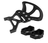 Bouclier de frein à disque Convient pour Surron XS pour X160 X260 TALARIA MX3 MX4 Ajusteur de chaîne arrière Bloc d'essieu Couvercle protection disque Housses Frein à Disque(Set Black)