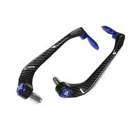 Bouclier de freinage， Protection de levier de frein à main et d'embrayage for moto, en aluminium, 2 pièces, multicolore(Blue b)