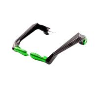 Bouclier de freinage， Protection de levier de frein en aluminium for moto, scooter, VTT, multicolore, 2 pièces(Green)