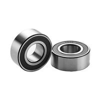 Bouclier de joint bimétallique Micro roulement à gorge profonde 1 pièces 3000 3001 3002 3003 3004 3005 3006 3007-2RS roulements billes contact oblique double rangée(3007-2RS)