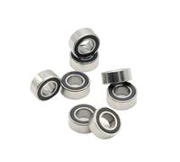 Bouclier de joint bimétallique Micro roulement à gorge profonde 10 pièces 684-2RS 4x9x4mm ABEC-7 roulements billes scellé noir