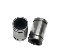 Bouclier de joint bimétallique Micro roulement à gorge profonde 2 pièces LM5UU LM6UU LM8UU LM12UU bague linéaire CNC roulements linéaires for tiges Liner Rail d'arbre(LM8UU)