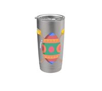 Bouclier de la tribu des guerriers zoulous Gobelet isotherme en acier inoxydable double paroi