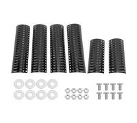 Bouclier de plaque chauffante réglable robuste de remplacement, 6 pièces, couvercle de brûleur de barre de tente thermique, dompteur de flamme