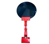 Bouclier de protection de soudage compatible avec les casques standard, panneau opaque durable de 32 x 16 cm contre les étincelles et les débris, rouge/blanc/jaune/noir (rouge)