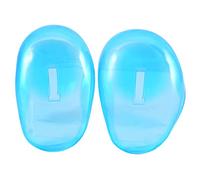 Bouclier de protection d'oreille bleu, protection en plastique Anti-tache, protège les cache-oreilles de la teinture des cheveux, coiffure, 2 pièces