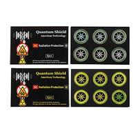 Bouclier de rayonnement Rond d'énergie quantique, Autocollant de Protection Contre la radiothérapie Mobile, Autocollant Anti-Ondes Anti-électromagnétique Mobile 12pcs
