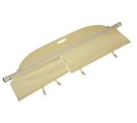 Bouclier de sécurité Couverture De Coffre Arrière Pour Ford Pour Edge 2009 - 2015 Interrupteur Manuel Bouclier Porte Rideau D'ombrage Panneau Séparation Panneau Soleil Couverture Cargaison(Beige)