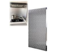 Bouclier de table de cuisson en aluminium - Tapis de protection résistant au feu à haute température pour comptoir de cuisine, brûleur à gaz, four, réfrigérateur - Type adhésif