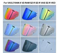 Bouclier de visière de casque pour Arai VAS-Z VAS Z RAM-X RAM X VZ-RAM VZ RAM SZ-R SZ-R VAS SZ R VAS SZ-R EVO SZ R EVO, pare-brise en verre Len Red Gold