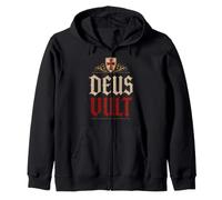 Bouclier des Chevaliers Templiers Deus Vult (Dieu Le Veut) Sweat à Capuche