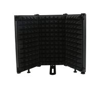 Bouclier D'Isolation de Microphone, Bouclier de Micro Pliable avec Triple Isolation Phonique, Filtre de Réflexion pour Studio D'enregistrement, Podcasts, Chant