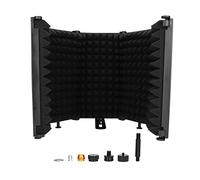 Bouclier D'isolation de Microphone, Pliable, Réflecteur en Mousse Insonorisant pour Micro de Studio pour Tout Studio D'équipement D'enregistrement de Microphone à Condensateur, Mousse Absorbante Haute
