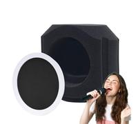 Bouclier d'isolation du microphone - Bouclier d'enregistrement insonorisant | Filtre pliable absorbant le son pour podcasting, chant, rap, voix over, studio à domicile, production de musique