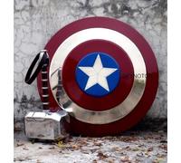 Bouclier du Captan America - Réplique d'accessoires en métal - Marteau de Thor