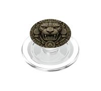 Bouclier Guerrier Jaguar Maya Antique Pierre Temple Relique Art PopSockets PopGrip pour MagSafe