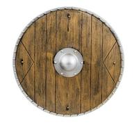 BOUCLIER GUERRIER MÉDIÉVAL VIKING CHEVALIER 40CM Marron, Chocolat