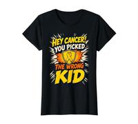 Bouclier « Hey Cancer You Picked The Wrong Kid » T-Shirt Graphique avec Valeur