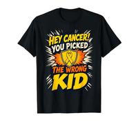 Bouclier « Hey Cancer You Picked The Wrong Kid » T-Shirt Graphique avec Valeur