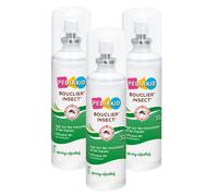 PEDIAKID - Bouclier Insect - Spray répulsif naturel anti-moustiques aux huiles essentielles - Eau florale biologique de Lavandin & Géraniol - Sans paraben - Protection 8H - Dès 3 mois - 3 spray 100ml