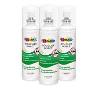 PEDIAKID - Bouclier Insect'- Spray Répulsif aux Huiles Essentielles - Contre les moustiques, tiques et guêpes - Dès 3 mois - Lot de 3 Flacons 100ml
