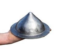 Bouclier médiéval Boss pour SCA GN Reconstruction Shield Boss Umbon Steel Shield Boss Umbo, Gris antique, 7 Inch
