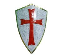 Bouclier médiéval de chevalier croix rouge | Bouclier médiéval de chevalier croisé templier, Rouge, 28" Inch