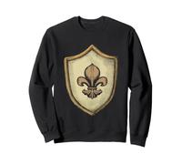 Bouclier médiéval de la Renaissance Fleur de Lys Sweatshirt