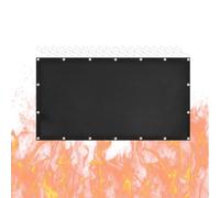 Bouclier mural pour poêle à bois derrière la grille de protection thermique | Housse de protection ignifuge pour barbecue, camping, extérieur, parc, cour