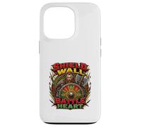 Bouclier Mural Viking cœur Guerrier Nordique Art Coque pour iPhone 13 Pro