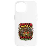 Bouclier Mural Viking cœur Guerrier Nordique Art Coque pour iPhone 15
