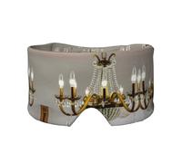 Bouclier oculaire imprimé pour lustre de salle de bal, équipement de sommeil réversible, bandeau bloquant la lumière, pour un confort de voyage