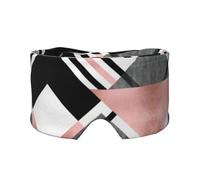 Bouclier oculaire imprimé triangle abstrait rayé, équipement de sommeil réversible, bandeau bloquant la lumière, pour le confort du voyage