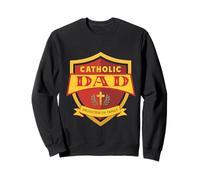 Bouclier Protecteur de la Famille pour Papa catholique Sweatshirt