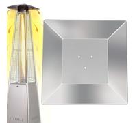 Bouclier réflecteur pour chauffage de terrasse - Pièces de rechange pour chauffage au propane extérieur à 4 côtés avec 3 trous pré-percés | Déflecteur de chaleur durable pour brasero à chauffage