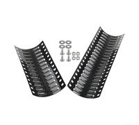 Bouclier réglable en porcelaine robuste pour plaque chauffante en acier pour barbecues à gaz, 30,5 à 76,2 cm, housse de brûleur extensible, installation sans outil pour barbecue en plein air