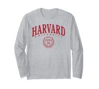 Bouclier rouge classique de l'université de Harvard Manche Longue