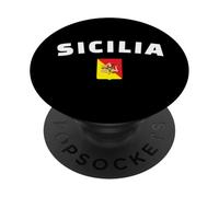 Bouclier Sicilia Trinacria PopSockets PopGrip Adhésif