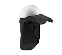 Bouclier Solaire Nuque pour Casque De Sécurité, Protection UV Fixée Au Casque pour Garde du Cou, Visière Aérée pour Chantiers de Construction et Aménagement Paysager Prévention Coup de Chaleur