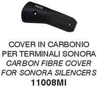 Bouclier thermique ARROW en carbone pour systèmes d'échappement Sonora pour Suzuki V-STROM 1050