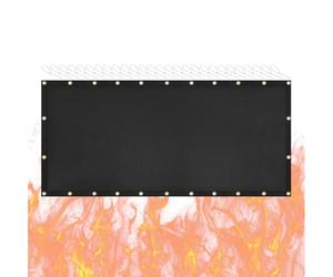 Bouclier Thermique derrière Le Gril, Bouclier Thermique Ignifuge pour Grill | Derrière Le Tapis de Bouclier grillé pour la clôture de Pont,Couvercle de réfrigérateur de terrasse extérieur ig